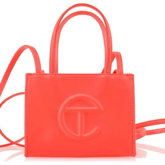 Telfar - Small Hazard Shopping Bag , Hazard Orange